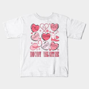 Howdy Valentine Cowgirl Kids T-Shirt